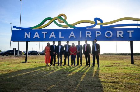 Téléchargez les photos : Natal (RN), Brésil 19 / 02 / 2024 - Le concessionnaire Zurich Airport Internacional reprend officiellement l'exploitation de l'aéroport Natal ce lundi 19. as à la - en image libre de droit