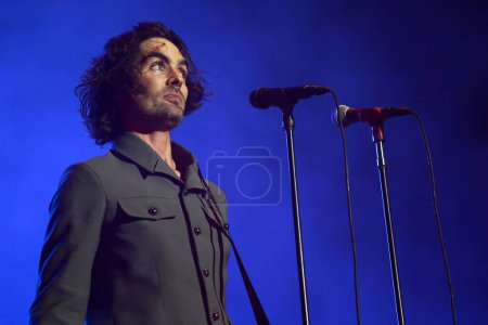 Photo for Sao Paulo (SP), Brazil 03/02/2024 - Show by the band The All American Rejects during the I Wanna Be Tour festival, this Saturday, March 2, 2024, at the Allianz Parque stadium, in Sao Paulo - Royalty Free Image
