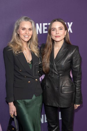 Photo for March 7, 2024 - New York, United States: (L-R) Hilarie Burton and Sophia Bush attend Netflix Girls5eva season 3 premiere at Paris Theater in New York City, USA - Royalty Free Image