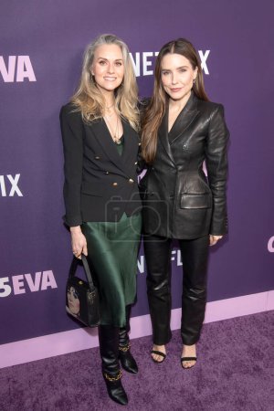 Photo for March 7, 2024 - New York, United States: (L-R) Hilarie Burton and Sophia Bush attend Netflix Girls5eva season 3 premiere at Paris Theater in New York City, USA - Royalty Free Image