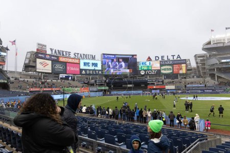 Photo for 2024 MLS Regular Season NYCFC x Portland Timbers. March 09, 2024 - New York, USA: Soccer match between NYCFC x Portland Timbers valid for the MLS at Yankee Stadium, New York. The game took place under rainfall and ended 2x1 in favor of Portland - Royalty Free Image