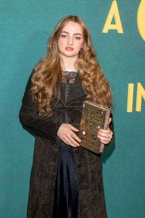Photo for "A Gentleman in Moscow" Premiere Event in NYC. March 12, 2024 - New York, USA: Maisie Matilda Jackson attends "A Gentleman in Moscow" premiere event in NYC at Museum of Modern Art on March 12, 2024 in New York City. - Royalty Free Image
