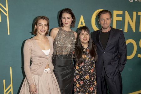 Photo for "A Gentleman in Moscow" Premiere Event in NYC. March 12, 2024 - New York, USA: Ewan McGregor, Mary Elizabeth Winstead, Amor Towles, Brooke Shields and guests attend "A Gentleman in Moscow" premiere event in NYC at Museum of Modern Art - Royalty Free Image