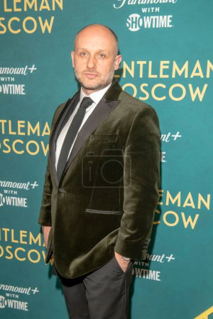 Photo for "A Gentleman in Moscow" Premiere Event in NYC. March 12, 2024 - New York, USA: Ben Vanstone attends "A Gentleman in Moscow" premiere event in NYC at Museum of Modern Art on March 12, 2024 in New York City. - Royalty Free Image