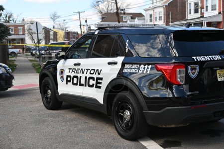 Photo for Suspect who killed several people in an active shooting situation in Levittown, Pennsylvania is barricaded at a residence and reportedly is holding people hostage in Trenton, New Jersey. March 16, 2024, Trenton, New Jersey, USA - Royalty Free Image