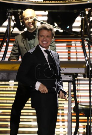 Photo for Sao Paulo (SP), Brazil 03/23/2024 - Luis Miguel, one of the biggest names in Latin American romantic music. After a 12-year hiatus, the arrival of the artist known as "El Sol" generates a lot of expectation among Brazilians - Royalty Free Image