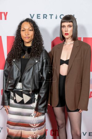 Photo for Asphalt City New York Screening. March 27, 2024, New York, New York, USA: (L-R) Kali Reis and Raquel Nave attend the Asphalt City New York Screening at AMC Lincoln Square Theater on March 27, 2024 in New York City. - Royalty Free Image