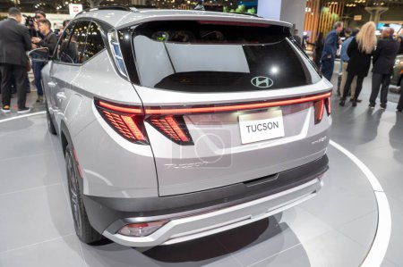 Photo for The New York International Auto Show 2024. March 27, 2024, New York, New York, USA: The new 2024 Hyundai Tucson seen at the International Auto Show press preview at the Jacob Javits Convention Center on March 27, 2024 in New York City. - Royalty Free Image