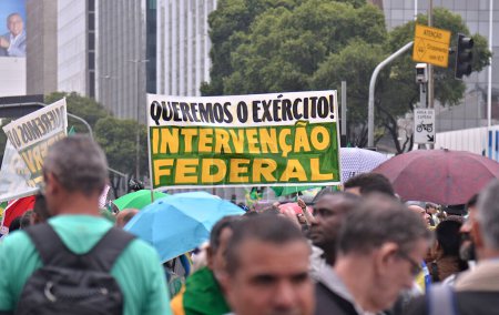 Foto de Río de Janeiro (RJ), Brasil 02 / 04 / 2024 - La mayoría de los ministros de la Corte Suprema Federal (STF) entienden que el artículo 142 de la Constitución no permite ninguna interpretación que admita el uso de las Fuerzas Armadas - Imagen libre de derechos