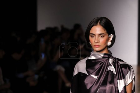 Photo for Sao Paulo (SP), 04/11/2024  SPFWN57/DESFILE/FAUVE/SP: Fauve fashion show at SPFW N57, which takes place at Shopping Iguatemi, this Thursday, April 11, 2024 - Royalty Free Image