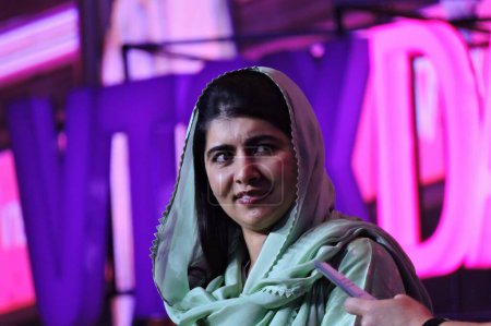 Téléchargez les photos : Sao Paulo (SP), 04 / 12 / 2024 - La militante pakistanaise Malala Yousafzai a participé à la Journée VTEX ce vendredi après-midi (12), à Sao Paulo Expo, zone sud de Sao Paulo. (Photo : Leandro Chemalle / Thenews2 / Photos de dépôt) - en image libre de droit