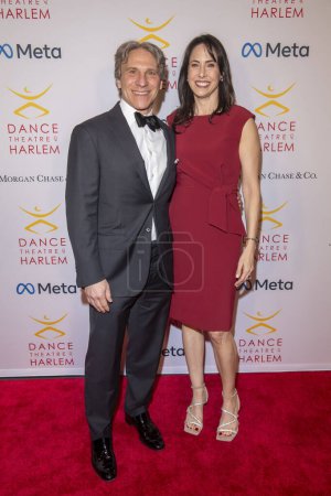 Photo for Dance Theater Of Harlem Honor Misty Copeland At Annual Vision Gala. April 12, 2024, New York, New York, USA: (L-R) Kevin M. Cofsky and Abbey Cofsky attend the Dance Theater of Harlem&#39;s Annual Vision Gala honoring Misty Copeland at New York - Royalty Free Image
