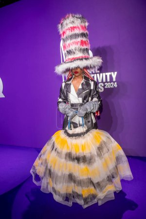 Foto de 2024 GQ Creativity Awards. 11 de abril de 2024, Nueva York, Nueva York, Estados Unidos: Erykah Badu asiste a los GQ Creativity Awards 2024 en la WSA el 11 de abril de 2024 en la ciudad de Nueva York. - Imagen libre de derechos