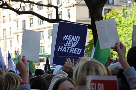 Photo for The Israeli-Hamas Crisis - Mostly student protests in various colleges and universities in U.S over the Middle East Hostage crisis and the bombing of innocent civilians in the Gaza Strip. April 26, 2024, New York, USA - Royalty Free Image