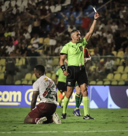 Photo for CARIACICA (ES), 05/01/2027 Referee Felipe Fernandes de Lima, during the match between Sampaio Correa (MA) x Fluminense (RJ), valid for the third phase of the Copa do Brasil, held at the Kleber Andrade stadium - Royalty Free Image