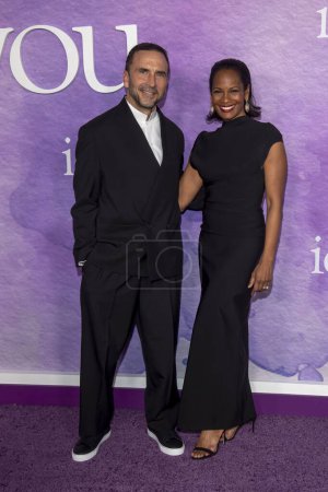 Photo for April 29, 2024, New York, USA: (L-R) Eric Hayes and Robinne Lee attend New York premiere at Jazz at Lincoln Center. - Royalty Free Image