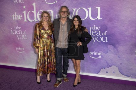 Photo for April 29, 2024, New York, New York, USA: (L-R) Amy Williams, Jim Fronha and Jacqueline DeMeterio attend the Prime Video The Idea Of You New York premiere at Jazz at Lincoln Center. - Royalty Free Image
