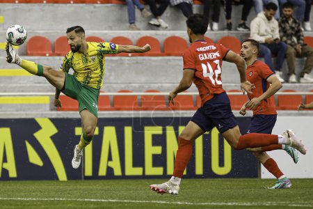 Photo for Oliveira de Azemeis (PT), 05/04/2024 Costinha player from CD Tondela during the match between UD Oliveirense x CD Tondela, valid for the 32nd round of the LIGA PORTUGAL SABSEG - Royalty Free Image