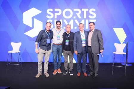 Téléchargez les photos : Sao Paulo (SP), Brésil 05 / 09 / 2024 Panel Sports Smart Sponsorships : construire des partenariats qui tirent parti de la culture sportive pour l'avenir, avec la participation d'Everaldo Coelho - en image libre de droit