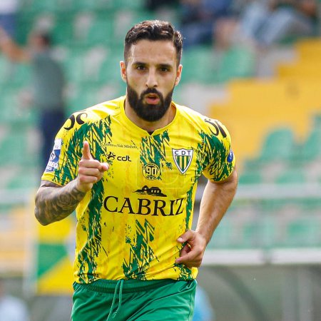 Photo for Tondela (PT), 12/05/2024  Costinha, from CD Tondela, celebrates his goal during the match between CD Tondela and CD Nacional, valid for the 33rd round of the Liga Portugal Sabseg - Royalty Free Image