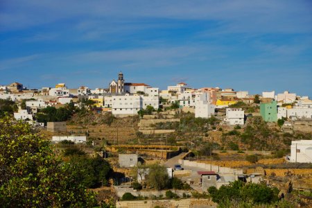 Blick auf Arico (Kanarische Inseln, Spanien). Eine wunderschöne Stadt im Süden der Insel Teneriffa, wo ein reiches architektonisches und kulturelles Erbe bewahrt wird