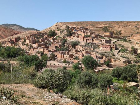 Photo for The small village Moulay Brahim in the northern Atlas mountains in Morocco - Royalty Free Image