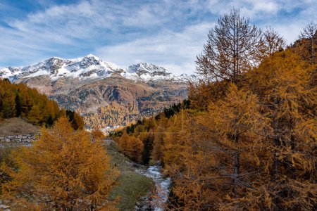 Photo for The scenic Julier Pass in Switzerland in autumn - Royalty Free Image