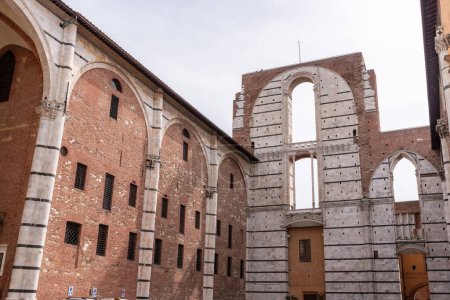 Photo for Unfinished transept of the planned enlarged cathedral in Siena, Italy - Royalty Free Image