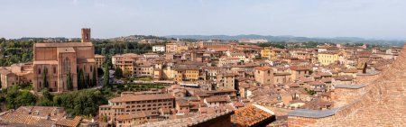 Photo for Panorama of Siena with the basilica di San Domenico at the left, Italy - Royalty Free Image