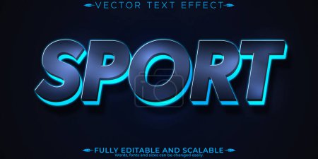 Sport  text effect, editable game and play text style
