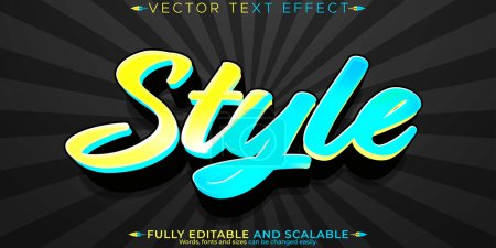 Stylish text effect, editable modern and creative text style