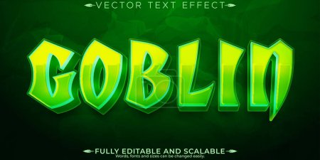 Goblin text effect, editable elf and orc text style
