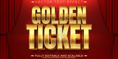 Vintage cinema text effect, editable theatre and movie text styl