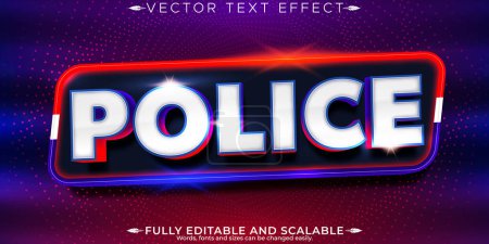 Effet texte policier, style texte policier et policier modifiable