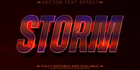 Storm Effet texte du film, jeux modifiables et personnalisation cinématographique