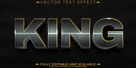 König-Text-Effekt, editierbare königliche und Krieger anpassbare Schriftart