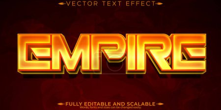 Empire-Texteffekt, editierbares Spiel und Feuer anpassbare Schriftart sty