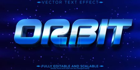 Galaxy text effect, editable universe and stars customizable fon