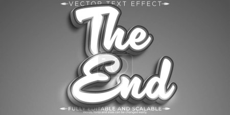 Retro text effect, editable vintage and nostalgia customizable f