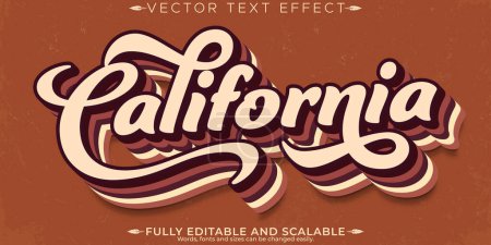 Retro vintage text effect, editable nostalgia and classic custom
