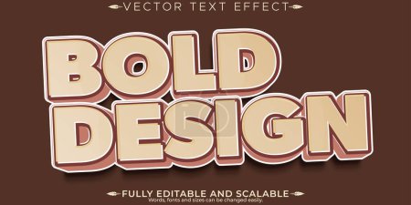 Editable stylish text effect, editable modern lettering typograp