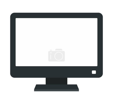 Illustration for Monitor. Vector illustration isolated on white background. Vector clipart. - Royalty Free Image