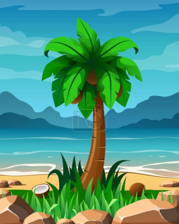 Ilustración de Paisaje tropical. ilustración vectorial
. - Imagen libre de derechos