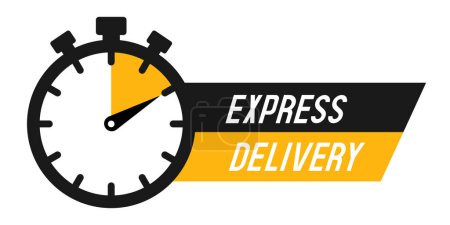 Express delivery icon. Vector clipart isolated on white background.