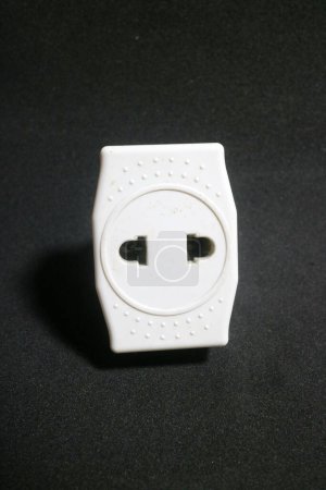 Photo for A photo of white electric socket with worn out condition - Royalty Free Image