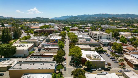 Photo for Aerial photos over downtown Walnut Creek, California - Royalty Free Image