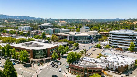 Photo for Aerial photos over downtown Walnut Creek, California - Royalty Free Image