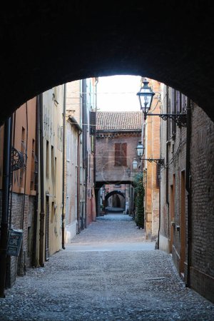 Via Capo delle Volte in Ferrara is a street that has medieval origins.