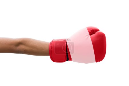 Téléchargez les photos : Drapeau 3D du Pérou sur un gants de boxe. - en image libre de droit