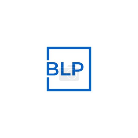 Téléchargez les illustrations : Lettres corporatives et carrées BLP Logo - en licence libre de droit